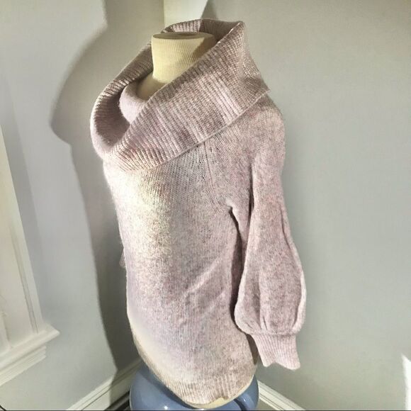 Catherine Malandrino, S, BalloonSleeve Cowl Neck Sweater, Purple - Picture 2 of 12